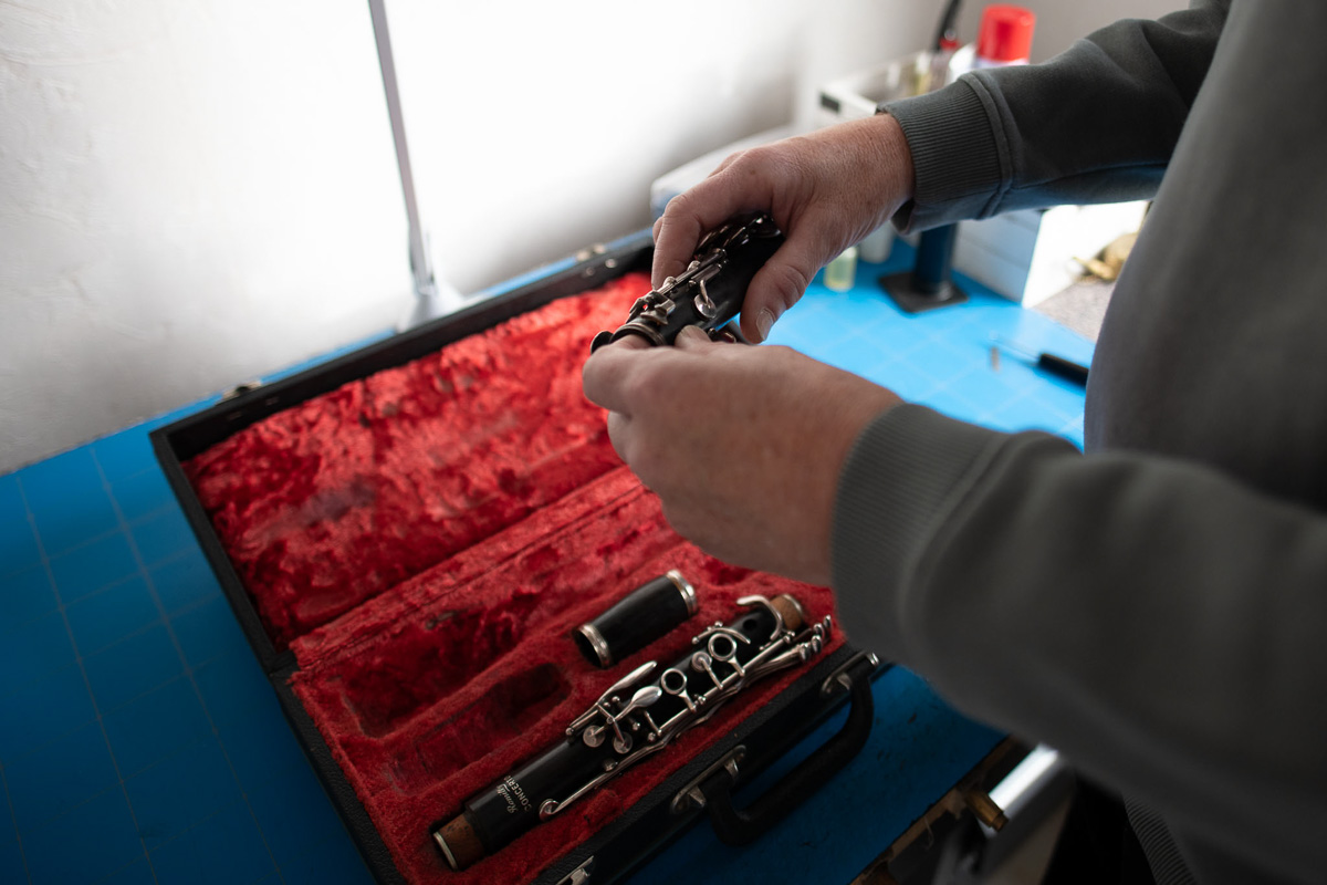 instrument wordt bekeken instrument wordt bekeken