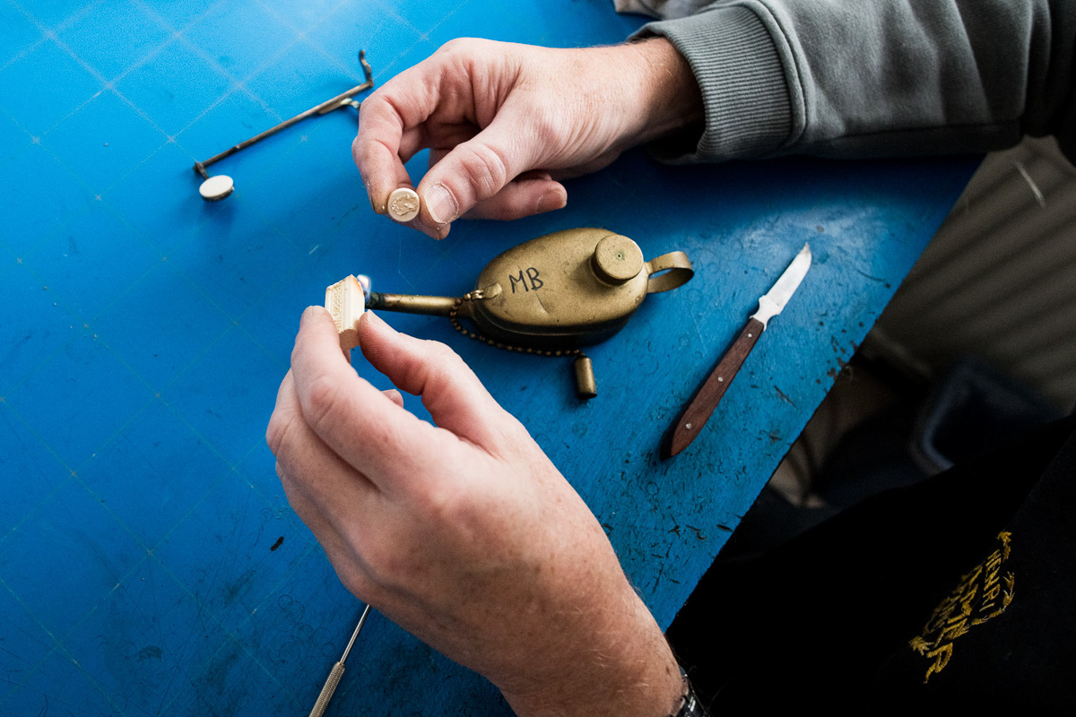 close-up van het verwarmen van wax close-up van het verwarmen van wax